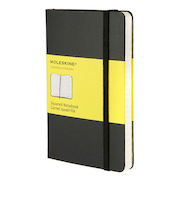 モレスキン（MOLESKINE）　クラシックノートブック　ハードカバー　方眼　ポケットサイズ　ブラック　408870