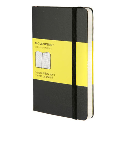 モレスキン（MOLESKINE）　クラシックノートブック　ハードカバー　方眼　ポケットサイズ　ブラック　408870
