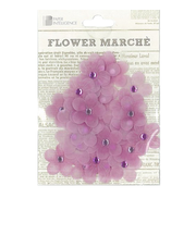 フラワーマルシェ　ヴェラムビジュー　パープル