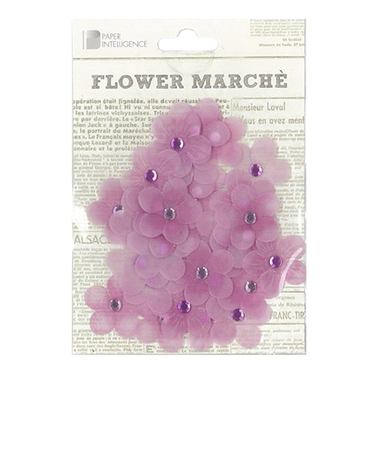 フラワーマルシェ　ヴェラムビジュー　パープル
