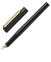 シュナイダー(Schneider）　万年筆406　ゴールドクリップ　EF（極細）　406BLKG　ブラック