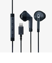 エレコム（ELECOM）　Lightning接続ヘッドホンマイク　FAST　MUSIC（TM）　EHP－LF10IMABK　ブラック