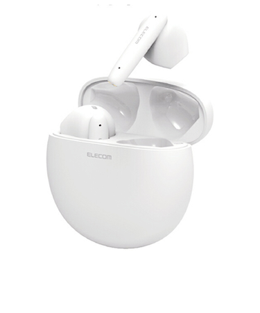 エレコム（ELECOM）　Bluetooth　完全ワイヤレスヘッドホン　LBT-TWS17WH　ホワイト