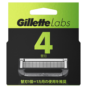 ジレットラボ（Gillette　Labs）　角質除去バー搭載替刃　4個入