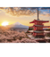 やのまん　春暁の富士山と桜（山梨）　05-1023　500ピース