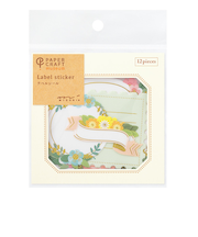 ミドリ（MIDORI）　シール　PCM　ラベル　82610006　花柄