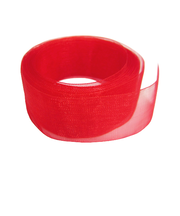 インディゴ　オーガンジーリボン　25mm　PR684　01RE　レッド