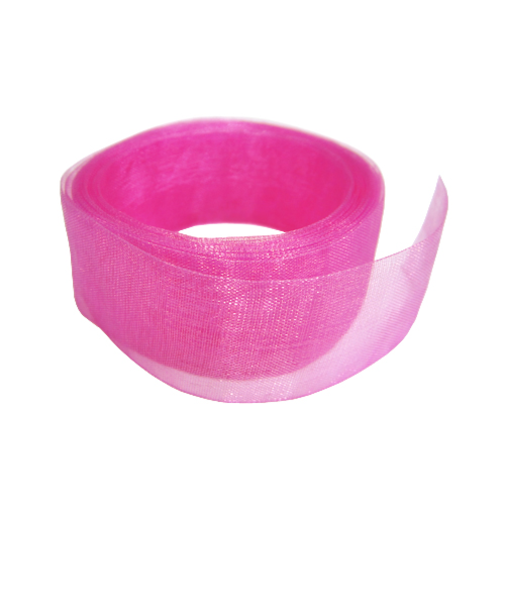 インディゴ　オーガンジーリボン　25mm　PR683　53RO　ローズ