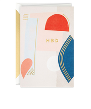 ホールマーク（Hallmark）　輸入カード　誕生お祝い　シグネチャー・スタジオ・コレクション　808891　HBD（ハッピーバースデー）