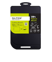 シルテック（SILTEQ）　きれいのミカタ　丸めて煮沸除菌できるまな板　Mサイズ　ブラック