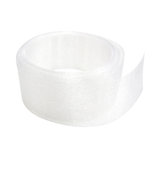 インディゴ　オーガンジーリボン　25mm　PR680　02WH　ホワイト