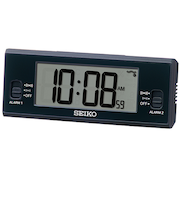 セイコー（SEIKO）　コンパクトデジタル電波クロック　SQ321K　ブラック