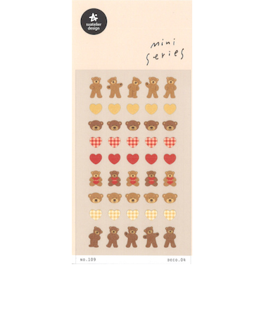 スワテリエ（suatelier）　デイリーデコステッカーズ　109　deco.04