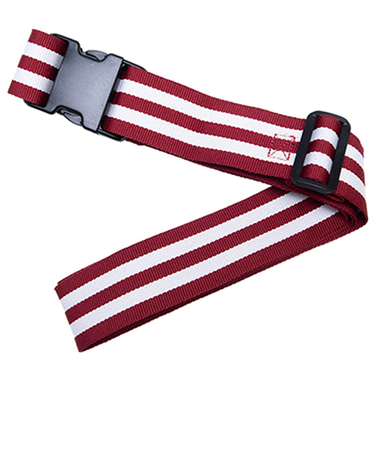 コンサイス　タイトフィットスーツケースベルト50　ストライプ／レッド
