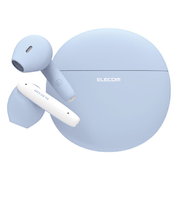エレコム（ELECOM）　Bluetooth　完全ワイヤレスヘッドホン　LBT-TWS17CSBU　マカロンブルー