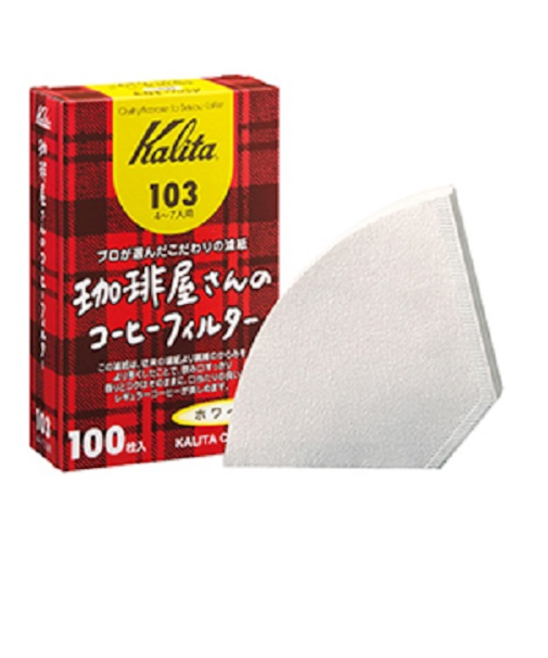 カリタ（Kalita）　珈琲屋さんのコーヒーフィルター　103　ホワイト　100枚