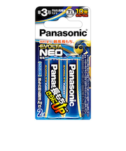 パナソニック（Panasonic）　乾電池　エボルタネオ　LR6NJ／2B　単3形　2本入