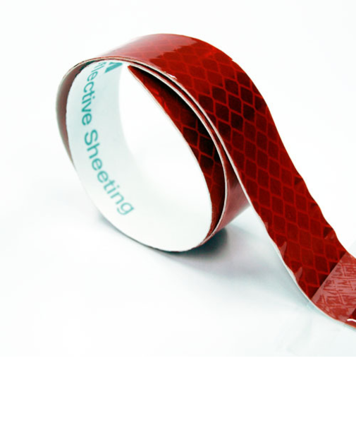 3M　フレキシブルプリズム反射テープ　25mm×50cm　3912T　レッド