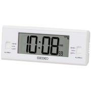 セイコー（SEIKO）　コンパクトデジタル電波クロック　SQ321W　ホワイト