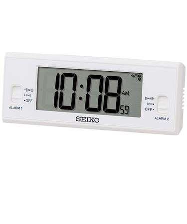 セイコー（SEIKO）　コンパクトデジタル電波クロック　SQ321W　ホワイト