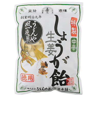 うどんや風一夜薬本舗　しょうが飴　中辛　徳用230g