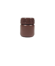 ポリ広口瓶　茶　50mL