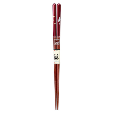 イシダ　食洗　干支箸　酉　21cm　朱