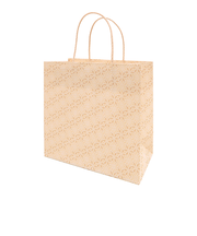 インディゴ　PC606　手提袋　M　輪違い麻の葉　薄茶