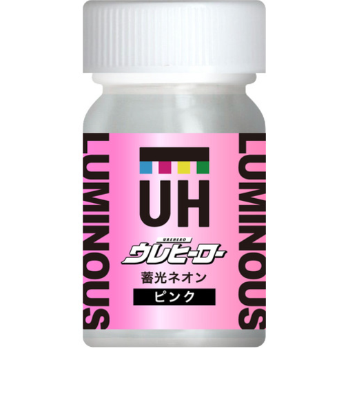 斎藤塗料　ウレヒーロー　蓄光ネオン　ピンク　15mL