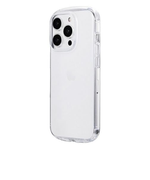 【iPhone15Pro】　ルプラスネクスト（LEPLUS　NEXT）　耐衝撃ラウンドソフトケース　「UTILO　Round」　クリア