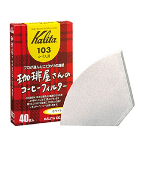カリタ（Kalita）　珈琲屋さんのコーヒーフィルター　103　ホワイト　40枚