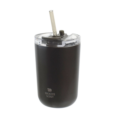 サブヒロモリ　ソクート　ステンレスストロータンブラー　380mL　ブラック