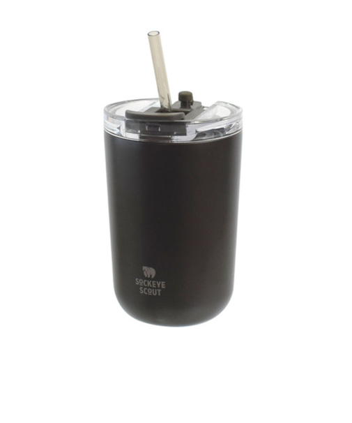 サブヒロモリ　ソクート　ステンレスストロータンブラー　380mL　ブラック