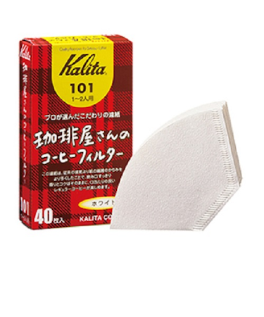 カリタ（Kalita）　珈琲屋さんのコーヒーフィルター　101　ホワイト　40枚