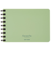 コクヨ（KOKUYO）　ソフトリングメモ　スーファ　A7変形　4mm方眼罫　メ-SV778S4-G　グリーン