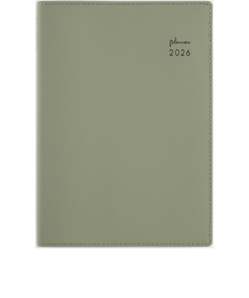 【2026年1月始まり】　高橋書店　リラクレール4　B6　マンスリーブロック　364　セージ　日曜始まり