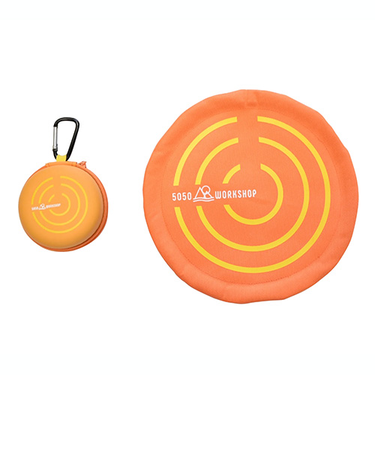 フィフティフィフティワークショップ（5050WORKSHOP）　フォールディングフライングディスク　CIRCLE　ORANGE（オレンジ）