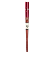 イシダ　食洗　干支箸　午　21cm　朱