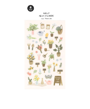 スワテリエ（suatelier）　ステッカー　1142　Flower　cafe