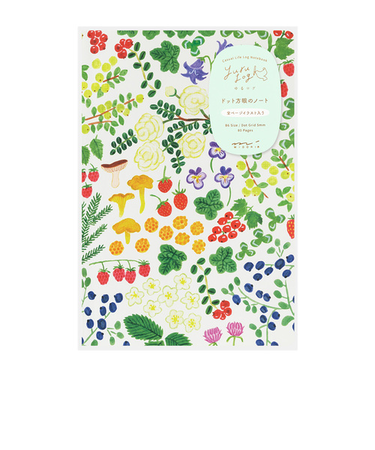 ミドリ（MIDORI）　ゆるログ　ドット方眼のノート　B6　15354　北欧柄