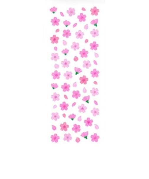 オクヤマ　ラメ入りシール　桜吹雪　JS278