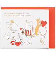 ホールマーク(Hallmark) ミニカード サンキュー 立体 ムーミン 818098 みんなでサンキュー2