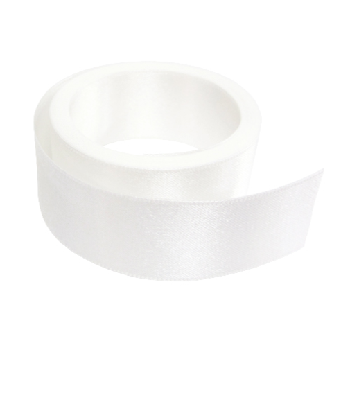 インディゴ　サテンリボン　24mm　PR660　42WH　ホワイト