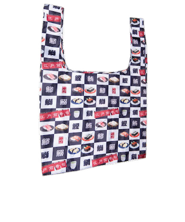 ティーティーシー（TTC）　タビタツ　エコバッグ　寿司ミックス青