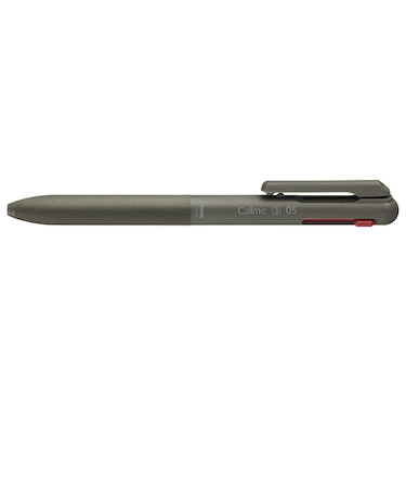 ぺんてる（Pentel）　カルム（Calme）　3色ボールペン　0.5mm　BXAC35D　カーキ