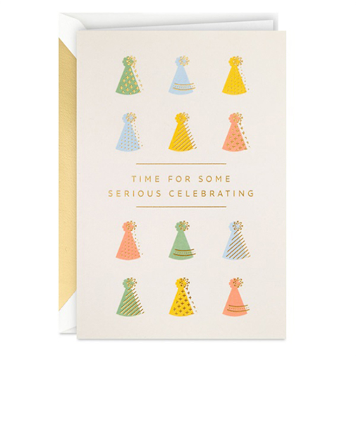 ホールマーク（Hallmark）　輸入カード　誕生お祝い　シグネチャー・スタジオ・コレクション　808846　パーティーハット