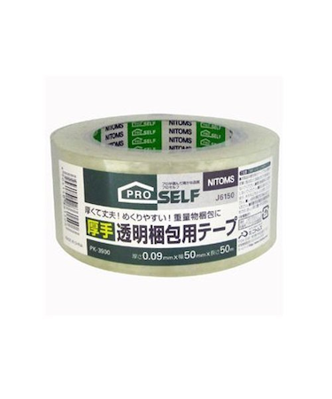 ニトムズ　厚手透明梱包用テープ　50mm×50m