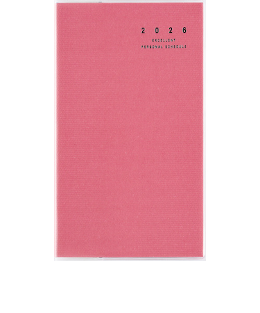 【2026年1月始まり】　高橋書店　リベルインデックス2　手帳判　マンスリーブロック　302　マシュマロ・ピンク　日曜始まり