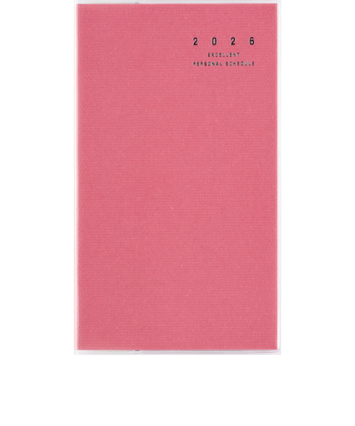 【2026年1月始まり】　高橋書店　リベルインデックス2　手帳判　マンスリーブロック　302　マシュマロ・ピンク　日曜始まり