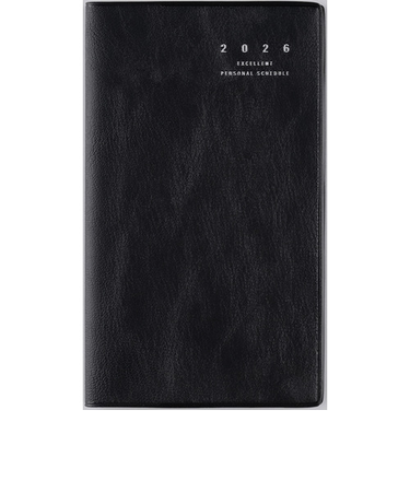 【2026年1月始まり】　高橋書店　リベルインデックス1　手帳判　マンスリーブロック　301　クラッシーブラック　日曜始まり